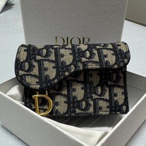Dior Monogram Black and Cream Wallet